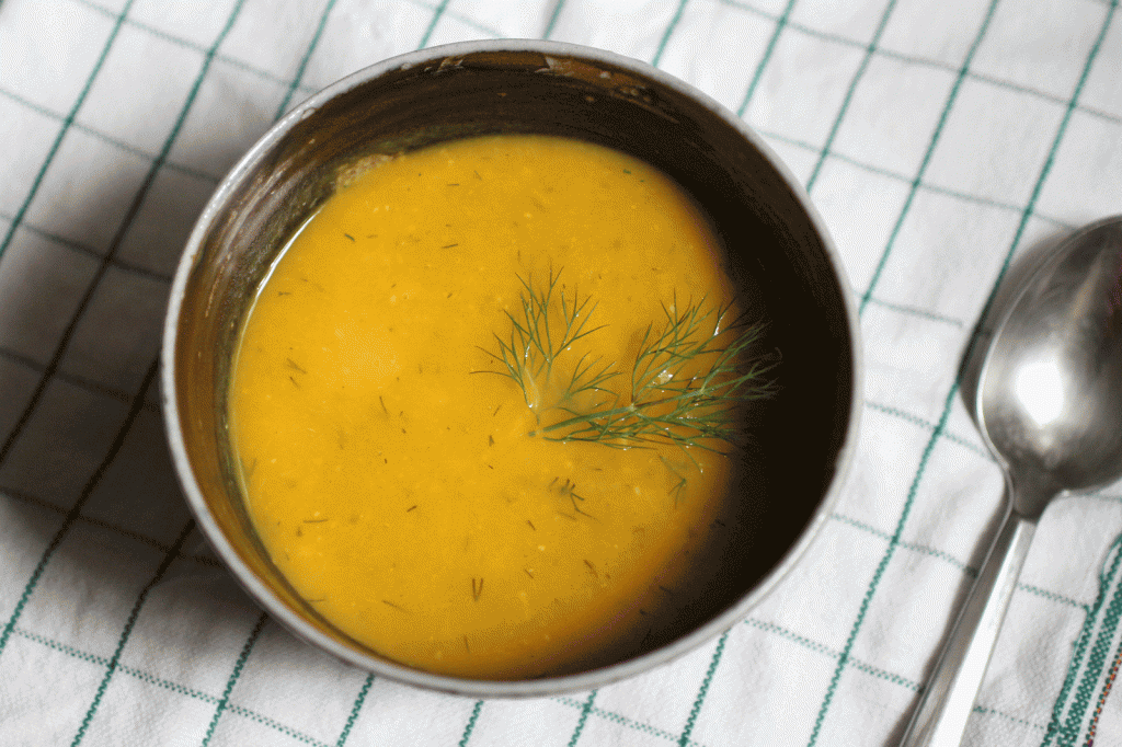 BUTTERNUT SQUASH SOUP WITH FENNEL SEED