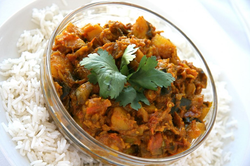 Eggplant Curry with Fennel Seeds